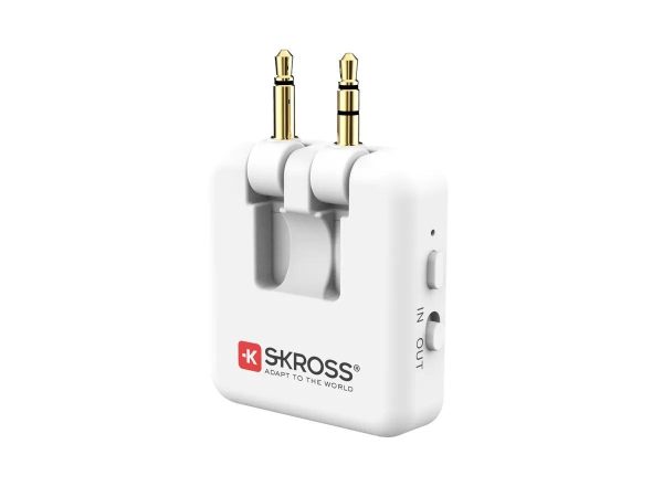 Аудио адаптер Skross, 3.5 mm жак към Bluetooth, Бял 4