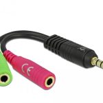 Аудио сплитер Delock, 3.5мм  жак мъжко - 2 х 3.5 mm жак женско, 10cm 1