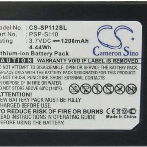 Батерия Cameron Sino, За плейстейшън Sony PSP-S110 PSP-2000, PSP-3000 CS-SP112SL, LiIon 3.7V, 1200mAh 1