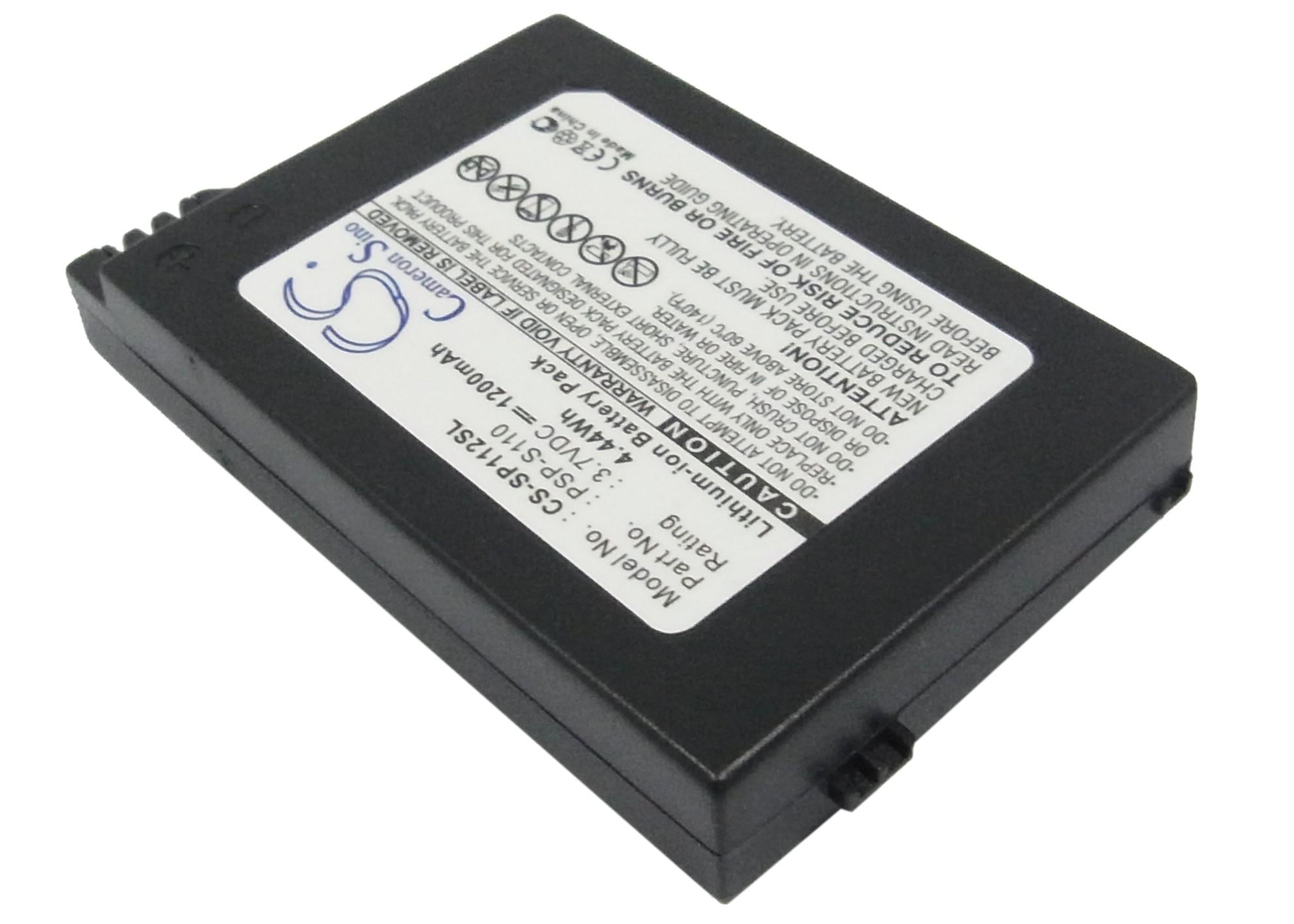 Батерия Cameron Sino, За плейстейшън Sony PSP-S110 PSP-2000, PSP-3000 CS-SP112SL, LiIon 3.7V, 1200mAh 2