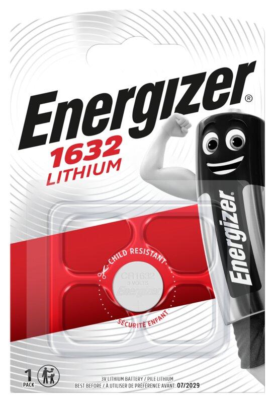 Батерия литиева CR1632 3V ENERGIZER, 1 бр. блистер /цена за 1 бр./ 1