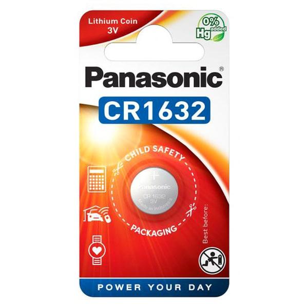 Батерия литиева CR1632 3V PANASONIC, 1 бр. блистер /цена за 1 бр./ 1