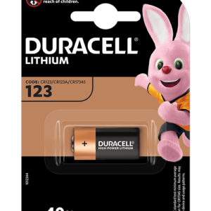 Батерия литиева Фото DURACELL CR-123 3V 1