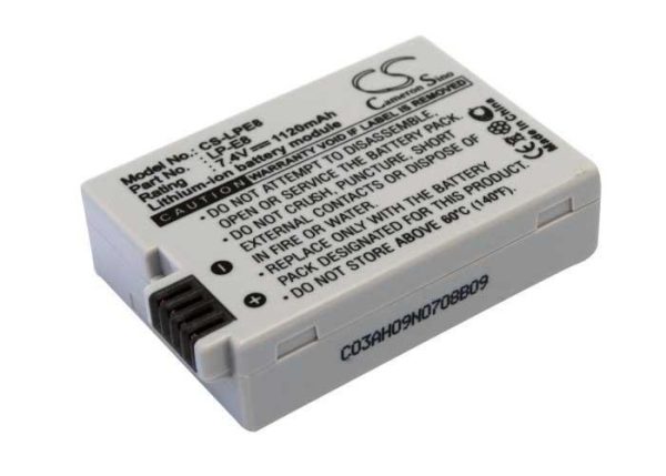 Батерия за апарат Cameron Sino LP-E8, 7.4V, 1120mAh, Canon EOS Rebel T2i, T3i, T4i, T5i, EOS 600D, 550D, 650D, 700D, Kiss X5, X4, X6 2