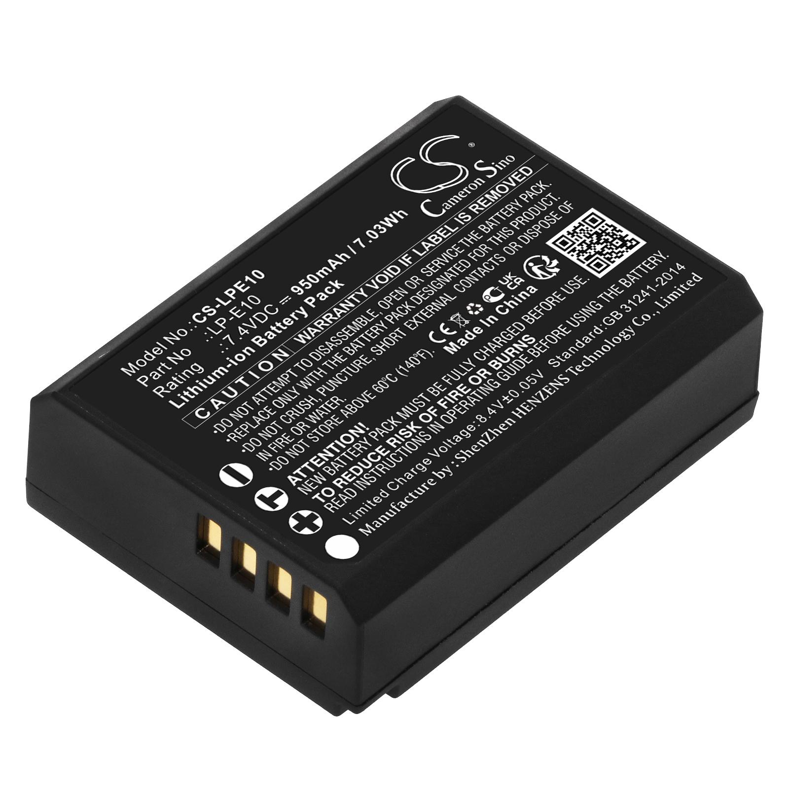 Батерия за апарат CANON LPE10 LiIon 7.4V 950mAh Cameron Sino 2