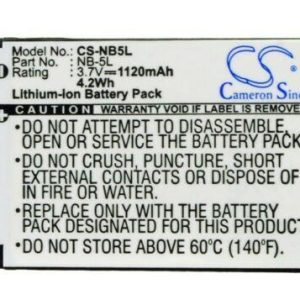 Батерия за апарат CANON NB5L Li-Ion 3.7V, 1000MAH, Cameron Sino 1