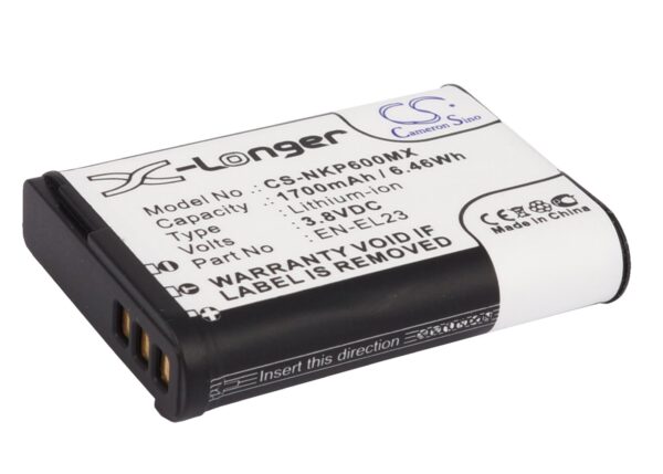 Батерия за апарат NIKON EN-E23 Coolpix P600; P900 LiIon 3,8V 1700mAh Cameron Sino 1