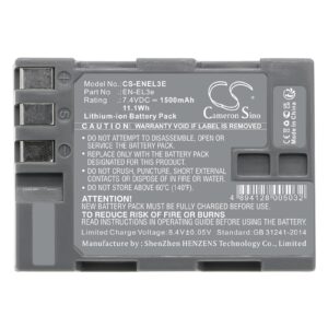 Батерия за апарат NIKON EN-EL3E Li-Ion 7.4V 1500mAh Cameron Sino 1