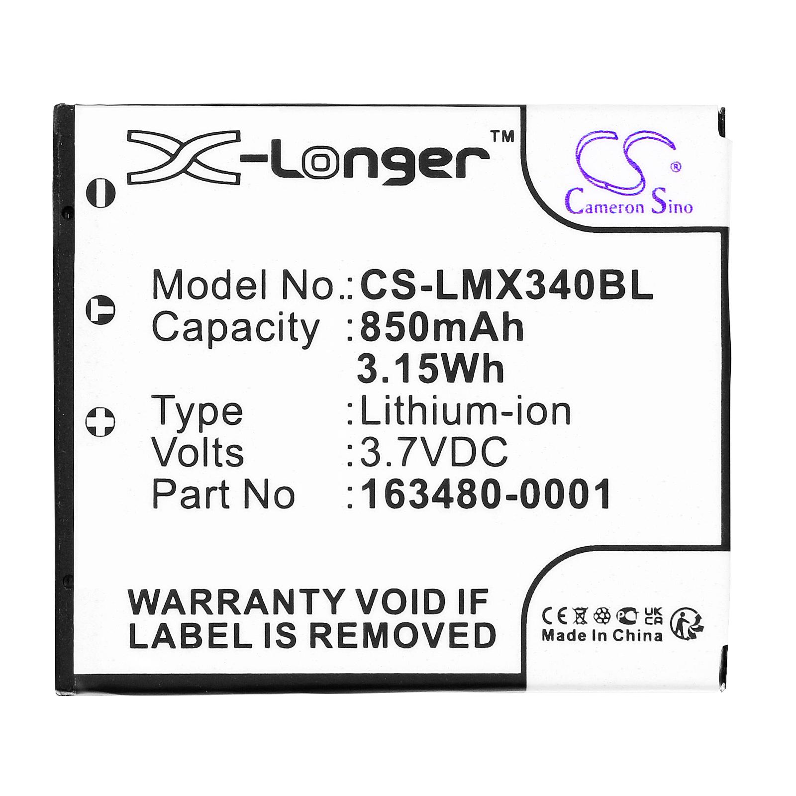 Батерия за баркод скенер Honeywell Voyager 1602G 8650 8670, LXE LX34L1-G LiIon 3.7V 850mAh Cameron Sino 1