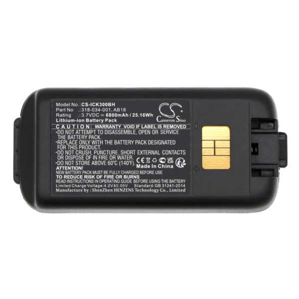 Батерия за баркод скенер Intermec CK3 CK3A 318-034-001 LiIon 3.7V 6800mAh Cameron Sino 1