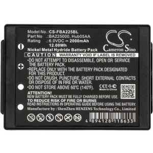 Батерия за дистанционно управление за кран HBC Radiomatic Eco, Micron 4,6  SPECTRUM 1,2 BA225000 NIMH 6V 2000mAh черна Cameron Sino 1