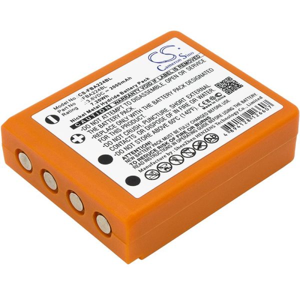 Батерия за дистанционно управление за кран HBC Radiomatic Quadrix, Micron 4,5,6,7  BA223000 NIMH 3,6V 2000mAh оранжева Cameron Sino 2