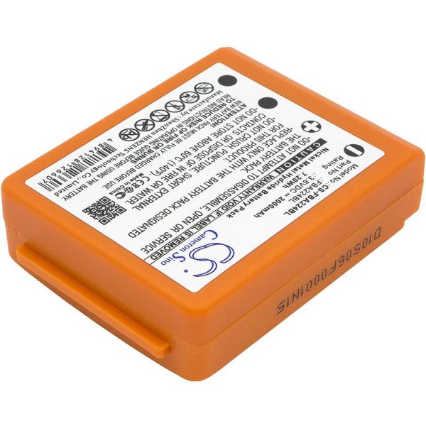 Батерия за дистанционно управление за кран HBC Radiomatic Quadrix, Micron 4,5,6,7  BA223000 NIMH 3,6V 2000mAh оранжева Cameron Sino 3