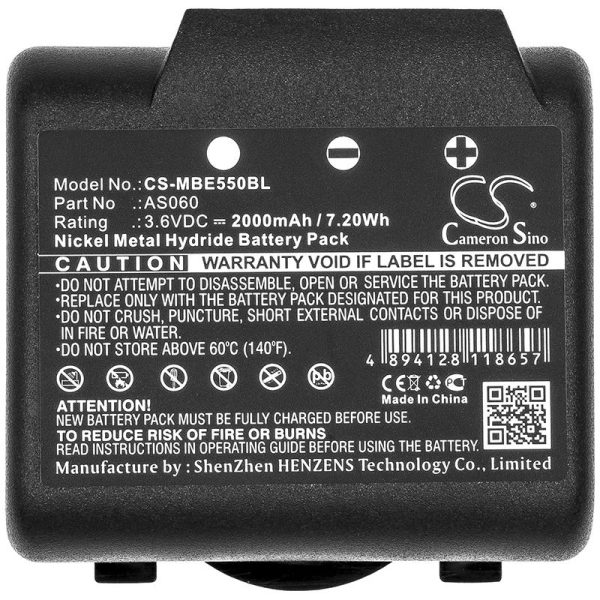 Батерия за дистанционно управление за кран iMET BE5500, M550S ZEUS  AS060 NIMH 3,6V 2000mAh Cameron Sino 1