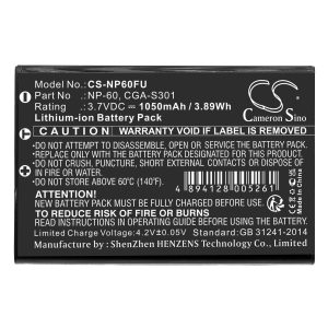 Батерия за фотоапарат FUJI NP60 LiIon 3.7V 1050mAh Cameron Sino 1