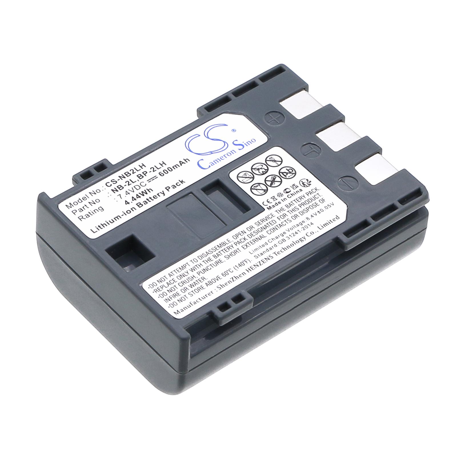 Батерия за фотоапарат /камера CANON NB2LH LiIon 7.4V 600mAh Cameron Sino 3