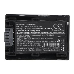 Батерия за фотоапарат /камера SONY NP-FH50D LiION  7,4V 650mAh  Cameron Sino 1
