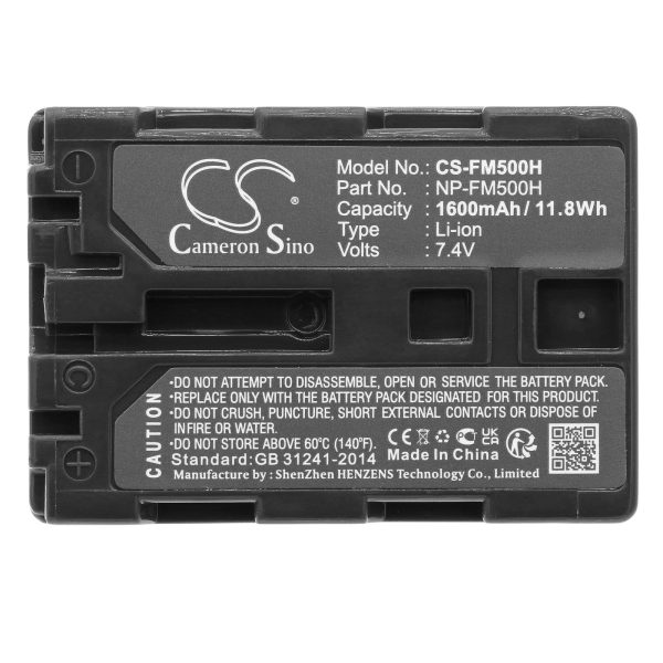 Батерия за фотоапарат NPFM500H LiIon 7.2V 1600mAh  Cameron Sino 3