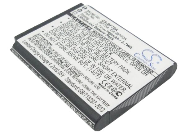 Батерия за фотоапарат Samsung BP70A, Li-Ion 3.7V, 740mAh, Cameron Sino 1