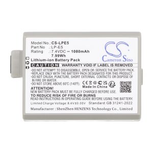 Батерия за камера CANON LPE5 LiIon 7.2V 1080mAh Cameron Sino 1