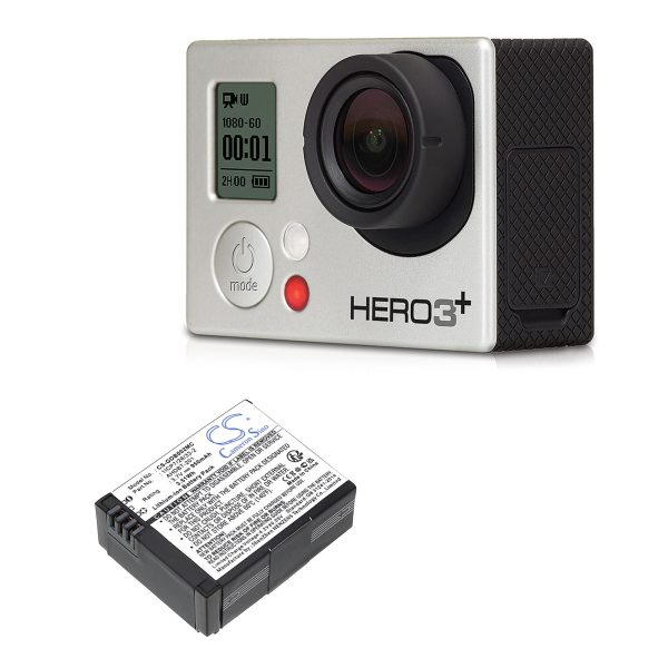 Батерия за камера GO PRO Hero 3; HERO 3 Plus  AHDBT-201  3,7V 950mAh LIIon Cameron Sino 2