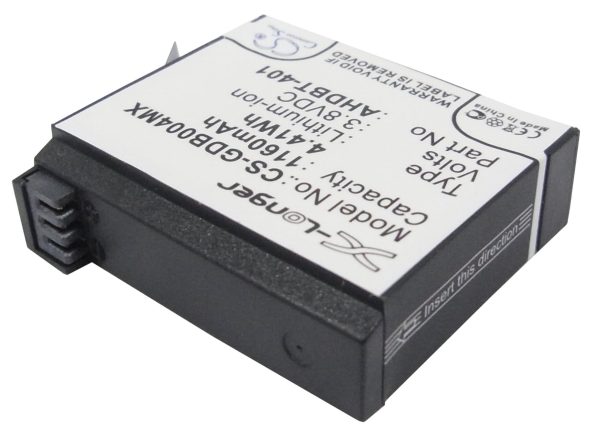 Батерия за камера GOPRO Hero 4; HERO 4 Plus  AHDBT-401  3,8V 1160mAh   LIIon Cameron Sino 2