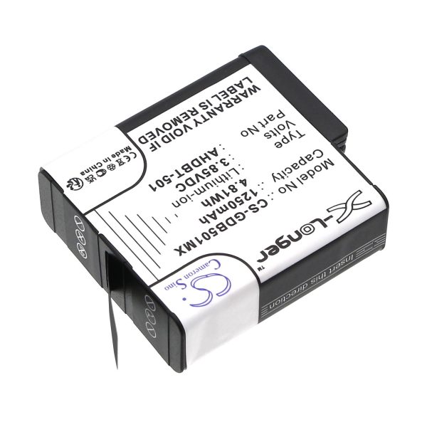 Батерия за камера GOPRO Hero 5; Hero 6; Hero 7; Hero 8   AHDBT-501  3,85V 1250mAh   LIIon Cameron Sino 4