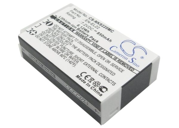 Батерия  за камера NIKON J4/S2 EN-EL22  CS-NKS220MC 3,8V 3000mAh  CAMERON SINO 3