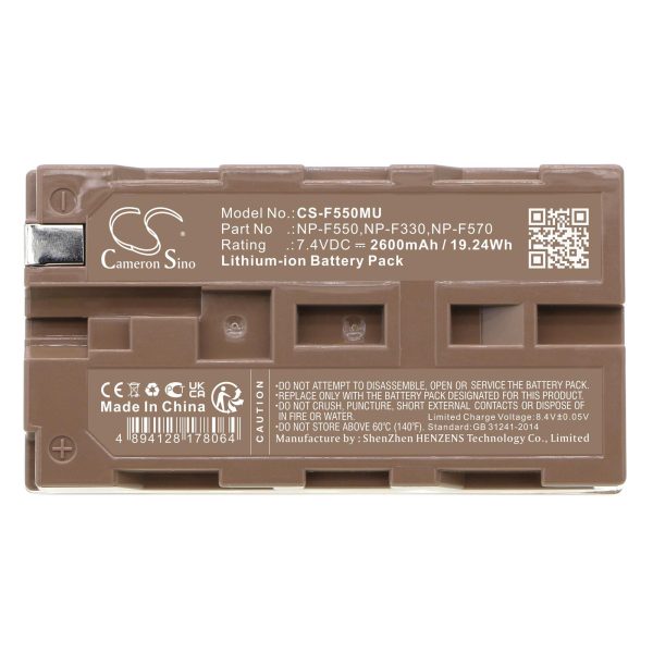 Батерия за камера NPF550MU LiIon 7.2V 2600mAh  Cameron Sino 3