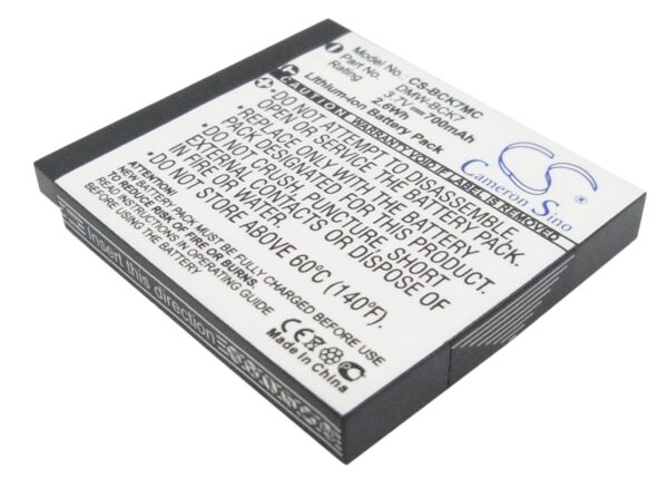 Батерия за камера Panasonic Lumix DMC-S3 3.7V 700 mAh DMW-BCK7 Cameron Sino 1