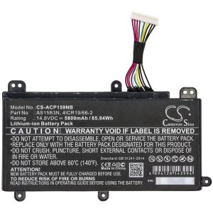 Батерия  за лаптоп  CAMERON SINO AS15B3N, за Acer Predator 15 G9-591, G9-592, G9-593, 17, G9-791, G9-792, G9-793, 17X, GX-791, GX-792, 21X, 14.4V, 5800mAh 1