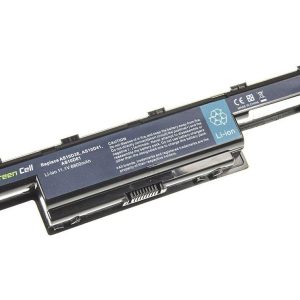 Батерия  за лаптоп GREEN CELL, Acer Aspire 5733 5741 5742 5742G 5750G E1-571 TravelMate 5740 5742 AS10D31, 11.1V, 6600mAh 1