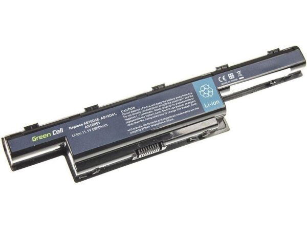 Батерия за лаптоп GREEN CELL, Acer Aspire 5733 5741 5742 5742G 5750G E1-571 TravelMate 5740 5742 AS10D31, 11.1V, 6600mAh 1