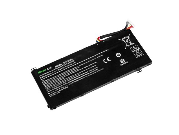 Батерия  за лаптоп GREEN CELL,  Acer Aspire Nitro V15 VN7-571G VN7-572G VN7-591G VN7-592G i V17 VN7-791G VN7-792G AC14A8L, 11.4V, 3800mAh 2