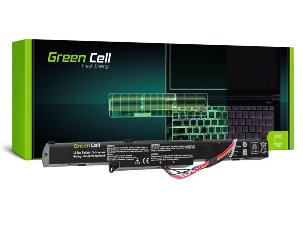 Батерия  за лаптоп GREEN CELL, Asus A41-X550E F550 F750 K550 K750 R510 R750 X550 X750, 14.4V, 2200mAh 1