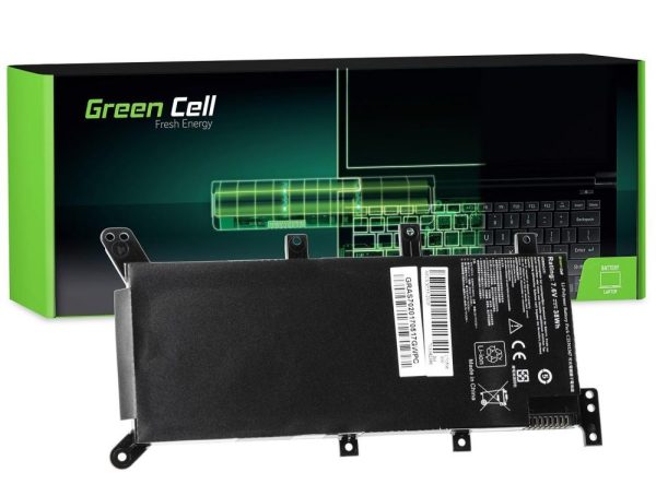 Батерия  за лаптоп GREEN CELL, Asus A555 A555L F555 F555L F555LD K555 K555L K555LD R556 R556L R556LD R556LJ X555 X555L, 7.6V, 5000mAh 2