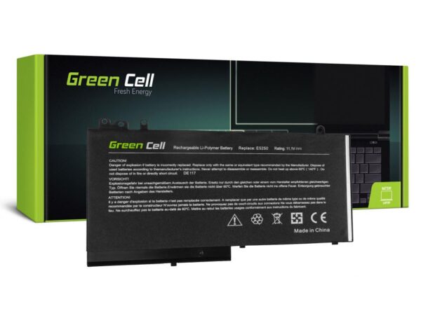Батерия за лаптоп GREEN CELL, Dell Latitude 12 5250 E5250 14 E5450 15 E5550 11 3150 3160 RYXXH  11,1V 2900mAh 1