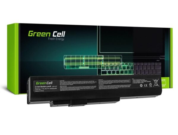 Батерия за лаптоп GREEN CELL FPCBP344, Fujitsu LifeBook N532 NH532 MSI A6400 CR640 CX640 MS-16Y1, 14,4V, 4400mA 1