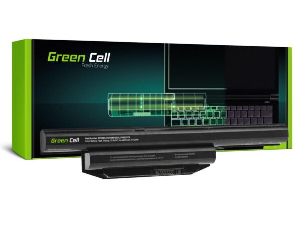 Батерия за лаптоп GREEN CELL, Fujitsu LifeBook A514, A544, A555, AH544, AH564, E547, E554, E733, E734, E743, E744, E746, E753, E754, S904, 10.8V, 4400mAh 1