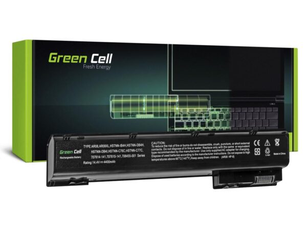Батерия за лаптоп GREEN CELL, HP ZBook 15 G1 15 G2 17 G1 17 G2 AR08 AR08X 14,4V 4400mAh 1