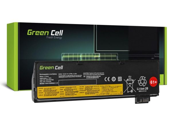 Батерия за лаптоп GREEN CELL, Lenovo 01AV424 ThinkPad T470 T570 A475 P51S T25  10,8V 4400mAh 1