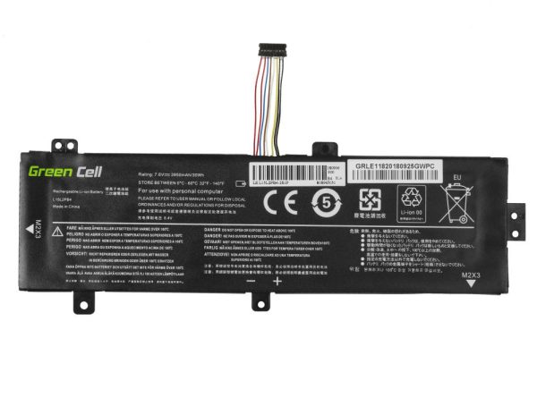 Батерия за лаптоп GREEN CELL, Lenovo L15C2PB3 L15L2PB4 L15M2PB3 L15S2TB0 for Lenovo Ideapad 310-15 IAP 310-15IKB 310-15ISK 510-15IKB 510-15ISK 7,6V 3500mAh 4