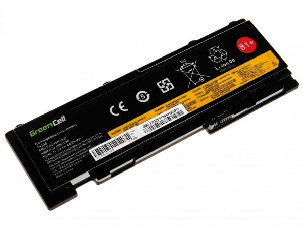 Батерия  за лаптоп GREEN CELL Lenovo ThinkPad T430S T430SI 42T4844, 11.1V, 4400mAh 2