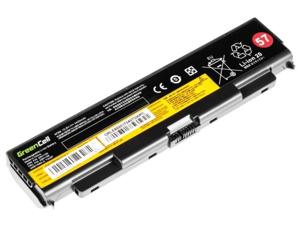 Батерия за лаптоп GREEN CELL, Lenovo ThinkPad T440P, T540P, W540, W541, L440, L540, 11.1V, 4400mAh 2