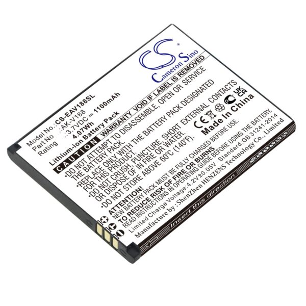 Батерия за мобилен телефон EMPORIA Touch Smart, Touch Smart 2, Touchsmart V188 AK-V188 LiIon 3,7V 1100mAh CAMERON SINO 1