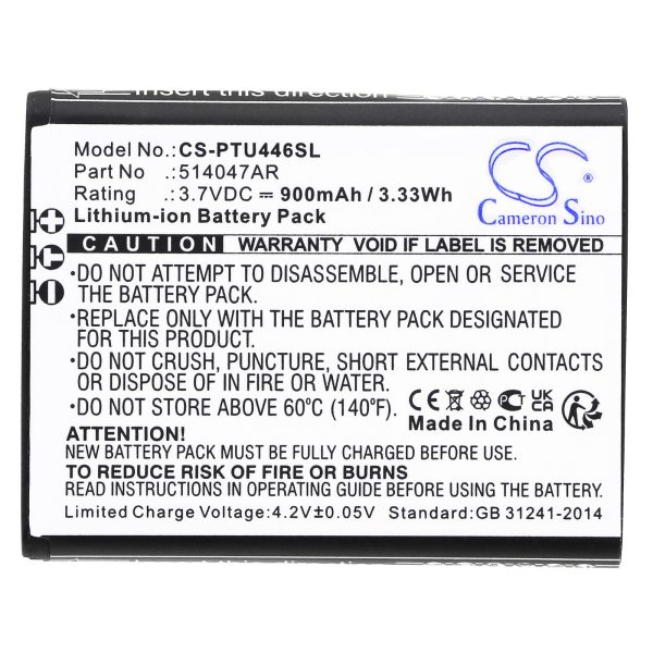 Батерия за мобилен телефон   PANASONIC KX-TU446, KX-TU456, KX-TU466EXBE  LiIon 3,7V 900mAh CAMERON SINO 3
