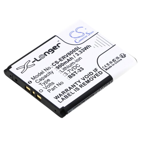 Батерия за мобилен телефон Sony Z800, G700, K800i, Z750 BST-33 LiIon  3,7V 900 mA Cameron Sino 1