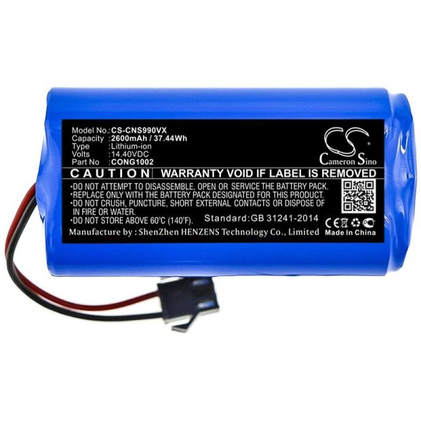 Батерия за прахосмукачка CECOTEC CONGA 1090, CONGA 950  LiIon 14,4V 2600mAh CAMERON SINO 3