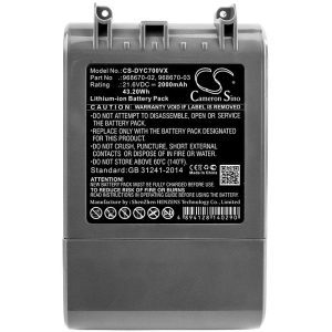 Батерия за прахосмукачка Dyson SV11, V7,  968670-02  LiIon 21,6V 2000mAh CAMERON SINO 1