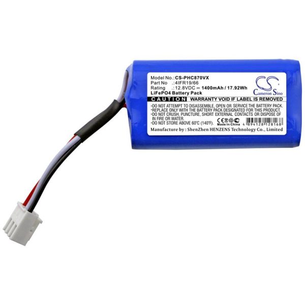 Батерия за прахосмукачка Philips FC8603, FC8700, SmartPro Compact  LiFePO4 12,8V 1400mAh CAMERON SINO 3